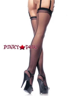 1000Q, Plus Size Sheer Backseam Stockings -Plus Size Fits Sales Store 1000q 16217.1656631859