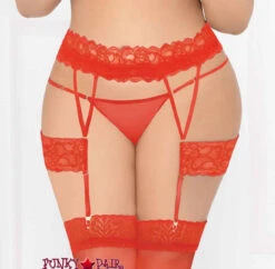 STM-10929X, Lace Suspender Garter Belt | Seven 'til Midnight