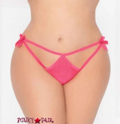 STM-10935X, Lace Open Crotch Thong | Seven 'til Midnight -Plus Size Fits Sales Store 10935X PINK F 41061.1541800400