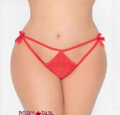 STM-10935X, Lace Open Crotch Thong | Seven 'til Midnight