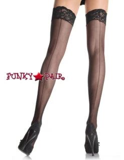 1101Q, Plus Size Sheer Lace Top Stocking -Plus Size Fits Sales Store 1101q 75152.1533966016