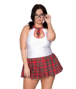 ML-25105Q, Sexy Schoolgirl Costume Plus Size