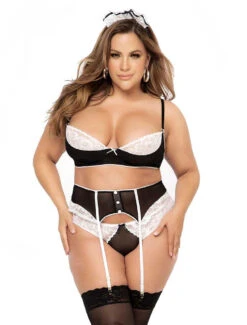 MA6466X, Plus Size French Maid By Mapale