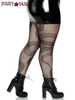 LA-8143X, Plus Size Snake Net Tights By Leg Avenue -Plus Size Fits Sales Store 8143X 05 001 36607.1657901031