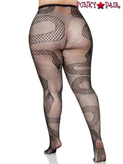 LA-8143X, Plus Size Snake Net Tights By Leg Avenue -Plus Size Fits Sales Store 8143X 07 001 90028.1657901040