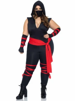 LA-85087X, Plus Size Deadly Ninja Costume By Leg Avenue -Plus Size Fits Sales Store 85087X 01 011 28338.1631806455