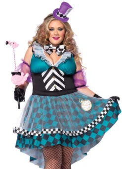 LEG AVENUE LA85227X, Manic Mad Hatter Costume