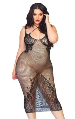 Plus Size Fits Sales Store 20 LA86064X, Plus Size Halter Dress By Leg Avenue