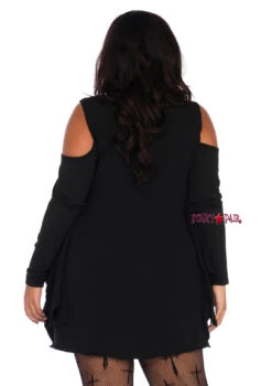 LEG AVENUE 86647X, Jersey Spiderweb Dress -Plus Size Fits Sales Store 86647X 02 001 50075.1666131092