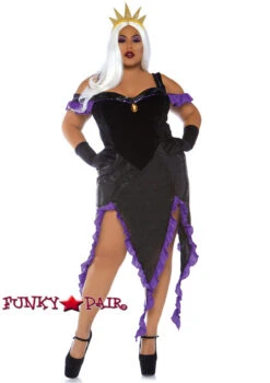 LEG AVENUE Plus Size Sultry Sea Witch Costume LA-86764X -Plus Size Fits Sales Store 86764X 52524.1563499062