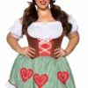 LA-86881X, Plus Size Bavarian Cutie Costume By Leg Avenue