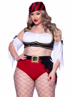 LA86906X, Plus Size Wicked Pirate Wench Costume By Leg Avenue