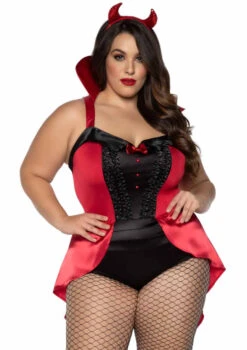 LA-86925X, Plus Size Devilish Darling Costume By Leg Avenue