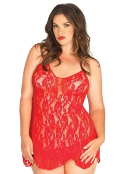 Leg Avenue | LA-8717Q, Rose Lace Babydoll