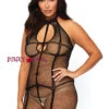 Leg Avenue | LA-89226Q, Fishnet Halter Bodystocking