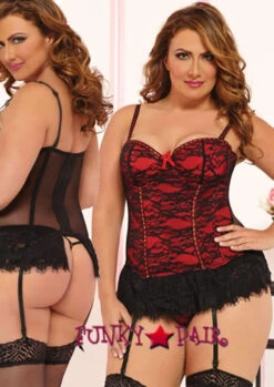 Plus Size Victorian Lace Bustier STM-9103X