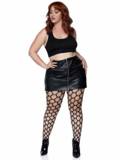 LA-9331X, Plus Size Pothole Net Tights By Leg Avenue -Plus Size Fits Sales Store 9331X 03 001 54377.1657903621