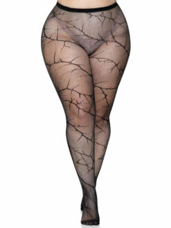LA-9724X, Plus Size Cracked Fishnet Tights By Leg Avenue -Plus Size Fits Sales Store 9724X 06 001 47262.1683011295