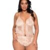 Roma LI258X, Lace Cutout Teddy