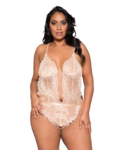 Plus Size Fits Sales Store 26 Roma LI258X, Lace Cutout Teddy
