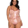 Roma LI260X, Satin And Lace Contrast Bodysuit