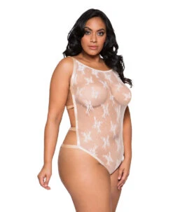 Roma LI272X, Lace Teddy With Strappy Detail