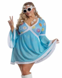 S2056X, Plus Size Flower Hippie Costume By Starline