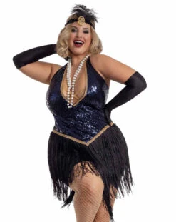 S2063X, Plus Size ShowGirl Jazzy Jezebel Costume By Starline