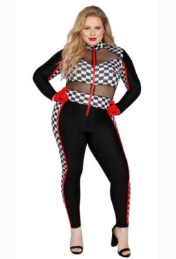 S6097X, Plus Size Not So Classic Nurse Costume By Starline -Plus Size Fits Sales Store S6097X Plus Racy Racer Ft 2 87984.1694072402