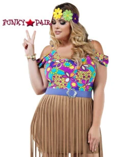Starline Costume | S8023X, Plus Size Hippy Girl