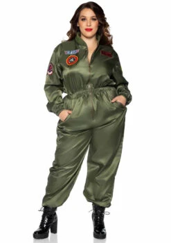 TG86931X, Plus Size Top Gun Parachute Flight Suit By Leg Avenue -Plus Size Fits Sales Store TG86931X 01 143 21949.1602687481