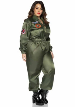 TG86931X, Plus Size Top Gun Parachute Flight Suit By Leg Avenue -Plus Size Fits Sales Store TG86931X 04 143 60995.1602687461
